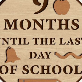 Intra απο ξύλο plywood 3mm-4mm πάχος Back to School Στρογγυλά διακοσμητικά πάνελ Δίασταση 30x20 cm INTRAFABR-95544005 - Image 15