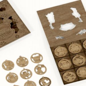 Intra απο ξύλο plywood 3mm-4mm πάχος Bad Santa Ornaments Δίασταση 0x0 cm INTRAFABR-113817170