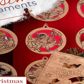 Intra απο ξύλο plywood 3mm-4mm πάχος Bad Santa Ornaments Δίασταση 0x0 cm INTRAFABR-113817170 - Image 5