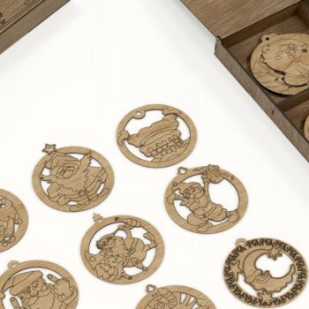 Intra απο ξύλο plywood 3mm-4mm πάχος Bad Santa Ornaments Δίασταση 0x0 cm INTRAFABR-113817170 - Image 10