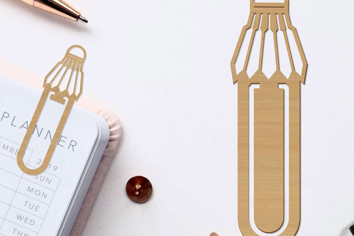 Intra απο ξύλο plywood 3mm-4mm πάχος Μπάλα μπάντμιντον σελιδοδείκτης Papercut Δίασταση 10x20 cm INTRAFABR-97250894