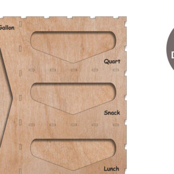 Intra απο ξύλο plywood 3mm-4mm πάχος Πρότυπο θήκης τσάντας Organizer τσάντας Δίασταση 30x20 cm INTRAFABR-24502759 - Image 1