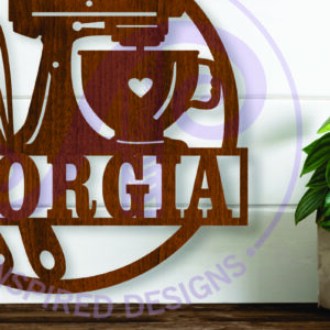 Intra απο ξύλο plywood 3mm-4mm πάχος Bakers Name Sign  Δίασταση 6x6 cm INTRAFABR-103675319