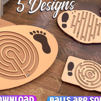 Intra απο ξύλο plywood 3mm-4mm πάχος σχεδίασης Balance Board Cut  Δίασταση 15x15 cm INTRAFABR-99494482 - Image 1