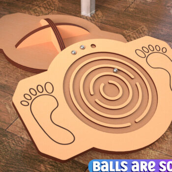 Intra απο ξύλο plywood 3mm-4mm πάχος σχεδίασης Balance Board Cut  Δίασταση 15x15 cm INTRAFABR-99494482 - Image 2