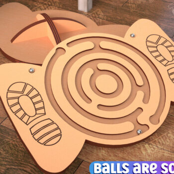 Intra απο ξύλο plywood 3mm-4mm πάχος σχεδίασης Balance Board Cut  Δίασταση 15x15 cm INTRAFABR-99494482 - Image 5