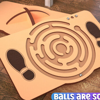 Intra απο ξύλο plywood 3mm-4mm πάχος σχεδίασης Balance Board Cut  Δίασταση 15x15 cm INTRAFABR-99494482 - Image 6