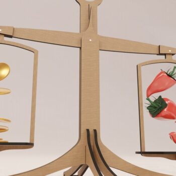 Intra απο ξύλο plywood 3mm-4mm πάχος κοπής με λέιζερ ζυγαριά Δίασταση 15x15 cm INTRAFABR-113817232 - Image 5