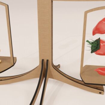 Intra απο ξύλο plywood 3mm-4mm πάχος κοπής με λέιζερ ζυγαριά Δίασταση 15x15 cm INTRAFABR-113817232 - Image 7