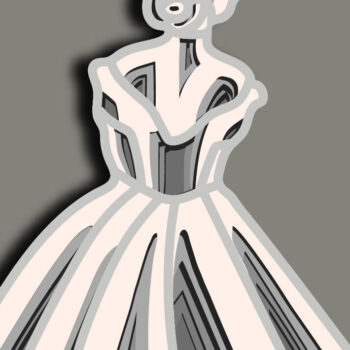 Intra απο ξύλο plywood 3mm-4mm πάχος Ballerina Multilayer /Cutting  Δίασταση 30x20 cm INTRAFABR-61873598 - Image 3