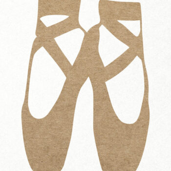 Intra απο ξύλο plywood 3mm-4mm πάχος Παπούτσια Ballerina , Ballet Pointe Shoes Δίασταση 7x7 cm INTRAFABR-115240225 - Image 1