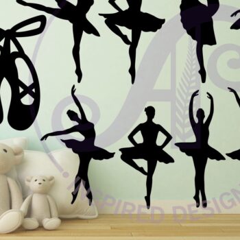 Intra απο ξύλο plywood 3mm-4mm πάχος Σχήματα κομμένα με λέιζερ σιλουέτα μπαλαρίνας Δίασταση 30x20 cm INTRAFABR-91312803 - Image 2