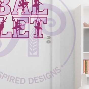 Intra απο ξύλο plywood 3mm-4mm πάχος Μπαλαρίνα σιλουέτα γράμματα αλφάβητο Δίασταση 5x5 cm INTRAFABR-90935528 - Image 3