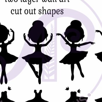 Intra απο ξύλο plywood 3mm-4mm πάχος Μπαλαρίνα Σιλουέτα δύο στρώσεων Δίασταση 30x20 cm INTRAFABR-94194480 - Image 3