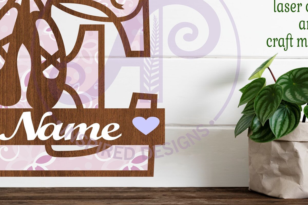 Intra απο ξύλο plywood 3mm-4mm πάχος Μονόγραμμα με κεφαλαίο παπούτσι μπαλέτου Letter E Δίασταση 9x9 cm INTRAFABR-91015182