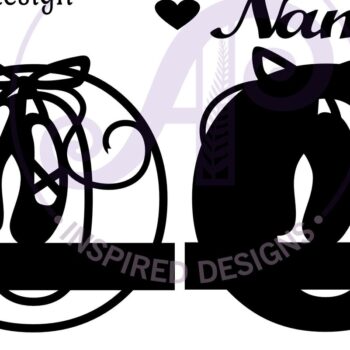 Intra απο ξύλο plywood 3mm-4mm πάχος Μονόγραμμα με κεφαλαίο παπούτσι μπαλέτου Letter O Δίασταση 9x9 cm INTRAFABR-91015511 - Image 3