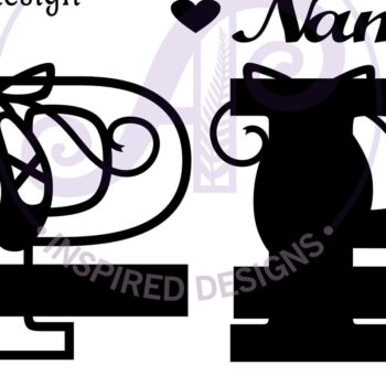 Intra απο ξύλο plywood 3mm-4mm πάχος Μονόγραμμα με κεφαλαίο παπούτσι μπαλέτου Επιστολή P Δίασταση 9x9 cm INTRAFABR-91015540 - Image 3