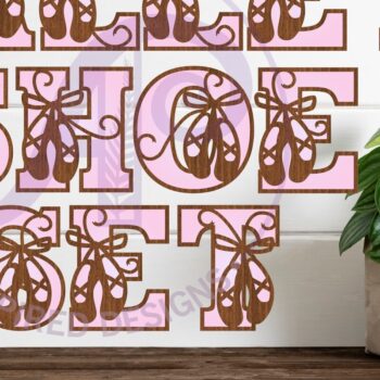 Intra απο ξύλο plywood 3mm-4mm πάχος Παπούτσια μπαλέτου Letters Alphabet X 26 Δίασταση 5x5 cm INTRAFABR-90850762 - Image 1