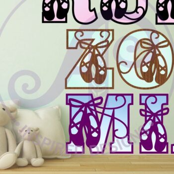 Intra απο ξύλο plywood 3mm-4mm πάχος Παπούτσια μπαλέτου Letters Alphabet X 26 Δίασταση 5x5 cm INTRAFABR-90850762 - Image 2