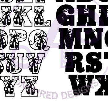 Intra απο ξύλο plywood 3mm-4mm πάχος Παπούτσια μπαλέτου Letters Alphabet X 26 Δίασταση 5x5 cm INTRAFABR-90850762 - Image 5