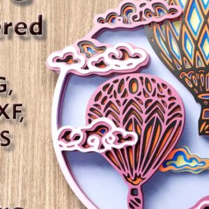 Intra απο ξύλο plywood 3mm-4mm πάχος πολλαπλών επιπέδων 3D Balloon Δίασταση 10x10 cm INTRAFABR-109489415