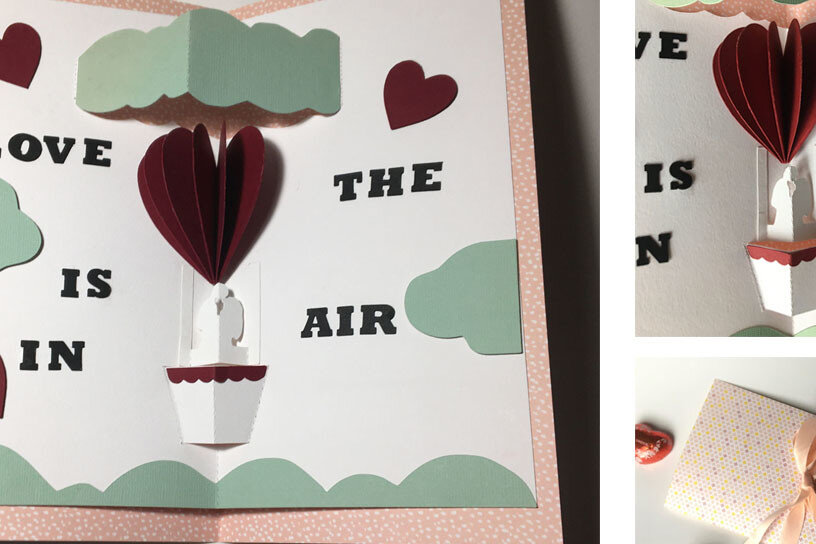 Intra απο ξύλο plywood 3mm-4mm πάχος Αγάπη με μπαλόνι Δίασταση 30x20 cm INTRAFABR-24707162