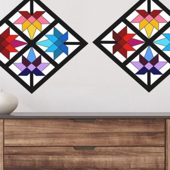 Intra απο ξύλο plywood 3mm-4mm πάχος Παπλωματοθήκη αχυρώνα κομμένο με λέιζερ παραδοσιακό Δίασταση 15x15 cm INTRAFABR-37056851 - Image 1