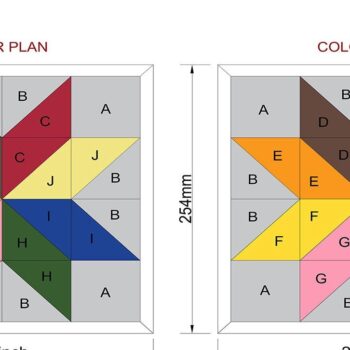 Intra απο ξύλο plywood 3mm-4mm πάχος Σχέδια παπλώματος αχυρώνα / Γεωμετρικά παπλώματα Δίασταση 30x20 cm INTRAFABR-41732098 - Image 6