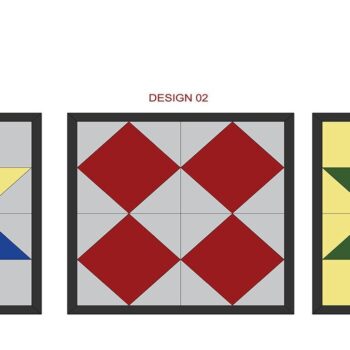 Intra απο ξύλο plywood 3mm-4mm πάχος Σχέδια παπλώματος αχυρώνα / Γεωμετρικά παπλώματα Δίασταση 30x20 cm INTRAFABR-41732098 - Image 8