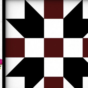 Intra απο ξύλο plywood 3mm-4mm πάχος Σχέδιο παπλωμάτων αχυρώνα Americana Patchwork Δίασταση 30x20 cm INTRAFABR-39423963 - Image 5