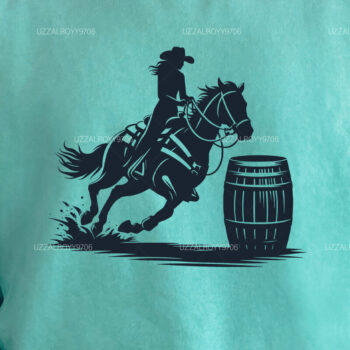 Intra απο ξύλο plywood 3mm-4mm πάχος Barrel Racing Woman and Man on Horse Δίασταση 40x40 cm INTRAFABR-97992794 - Image 4