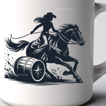 Intra απο ξύλο plywood 3mm-4mm πάχος Barrel Racing Woman and Man on Horse Δίασταση 40x40 cm INTRAFABR-97994207 - Image 2