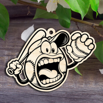 Intra απο ξύλο plywood 3mm-4mm πάχος Ετικέτα τσάντα μπέιζμπολ Δίασταση 30x20 cm INTRAFABR-92904889 - Image 1