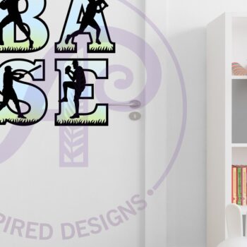 Intra απο ξύλο plywood 3mm-4mm πάχος Γράμματα σιλουέτας παικτών του μπέιζμπολ Δίασταση 5x5 cm INTRAFABR-90045008 - Image 3