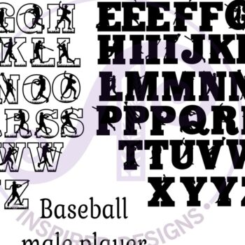 Intra απο ξύλο plywood 3mm-4mm πάχος Γράμματα σιλουέτας παικτών του μπέιζμπολ Δίασταση 5x5 cm INTRAFABR-90045008 - Image 5