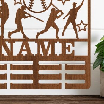 Intra απο ξύλο plywood 3mm-4mm πάχος αποκοπής Holder Medal Baseball Δίασταση 30x20 cm INTRAFABR-67572149 - Image 1