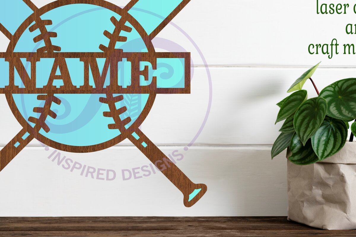 Intra απο ξύλο plywood 3mm-4mm πάχος Πινακίδα ονόματος μπέιζμπολ Δίασταση 6x6 cm INTRAFABR-82359231