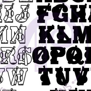 Intra απο ξύλο plywood 3mm-4mm πάχος Μπέιζμπολ/σόφτμπολ Γράμματα νυχτερίδας και μπάλας Δίασταση 5x5 cm INTRAFABR-89968556 - Image 5