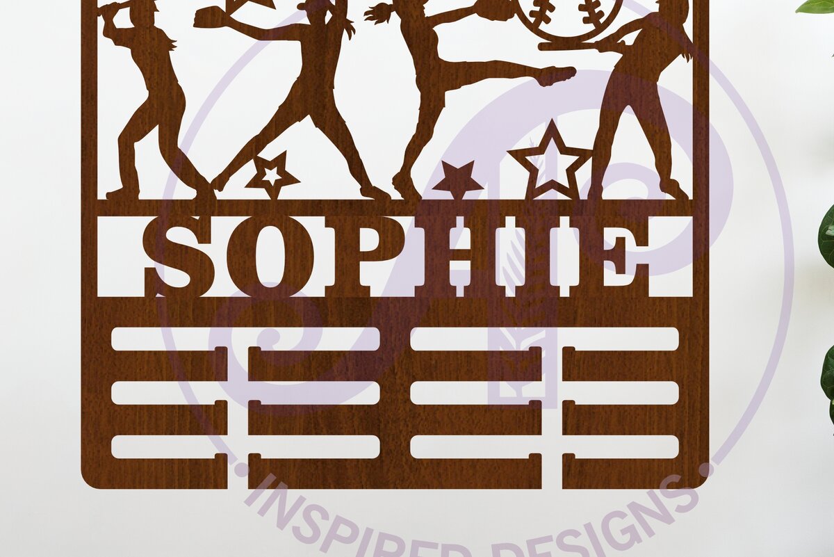 Intra απο ξύλο plywood 3mm-4mm πάχος Κάτοχος μεταλλίου μπέιζμπολ/σοφτμπολ Γυναίκα Να Δίασταση 34x34 cm INTRAFABR-79561221