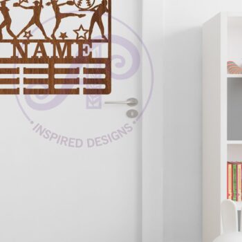 Intra απο ξύλο plywood 3mm-4mm πάχος Κάτοχος μεταλλίου μπέιζμπολ/σοφτμπολ Γυναίκα Να Δίασταση 34x34 cm INTRAFABR-79561221 - Image 3