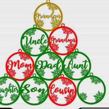 Intra απο ξύλο plywood 3mm-4mm πάχος Baubles Basic Family Name - Fi Δίασταση 8x8 cm INTRAFABR-50199125 - Image 1