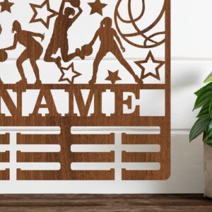 Intra απο ξύλο plywood 3mm-4mm πάχος Μπάσκετ Γυναικείο Όνομα Κάτοχος Μεταλλίου Δίασταση 34x34 cm INTRAFABR-68185323