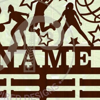 Intra απο ξύλο plywood 3mm-4mm πάχος Μπάσκετ Γυναικείο Όνομα Κάτοχος Μεταλλίου Δίασταση 34x34 cm INTRAFABR-68185323 - Image 2