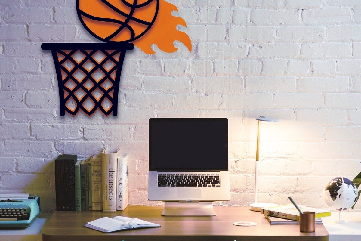 Intra απο ξύλο plywood 3mm-4mm πάχος Basketball Layered , Sports Δίασταση 30x20 cm INTRAFABR-62541213 - Image 3