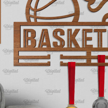 Intra απο ξύλο plywood 3mm-4mm πάχος Οθόνη καλαθοσφαίρισης μετάλλιο με Δίασταση 30x20 cm INTRAFABR-96282040 - Image 1