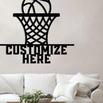 Intra απο ξύλο plywood 3mm-4mm πάχος Μπάσκετ Μεταλλική Τέχνη τοίχου, Δίασταση 40x40 cm INTRAFABR-89211480 - Image 2