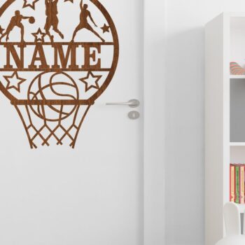 Intra απο ξύλο plywood 3mm-4mm πάχος αποκοπής Name Basketball Δίασταση 30x20 cm INTRAFABR-67173721 - Image 3