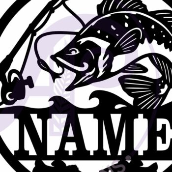 Intra απο ξύλο plywood 3mm-4mm πάχος Bass Fishing Name Sin Δίασταση 6x6 cm INTRAFABR-110149290 - Image 4