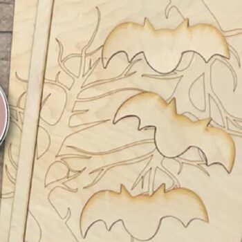 Intra απο ξύλο plywood 3mm-4mm πάχος κοπής με λέιζερ νυχτερίδα Δίασταση 15x15 cm INTRAFABR-72245436 - Image 4