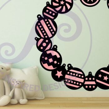 Intra απο ξύλο plywood 3mm-4mm πάχος Μπιχλιμπίδι στεφάνι δύο επιπέδων τέχνης τοίχου Δίασταση 10x10 cm INTRAFABR-82587133 - Image 2